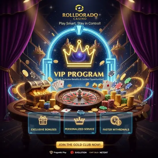 VIP Programm bei RollDorado Casino 👑✨